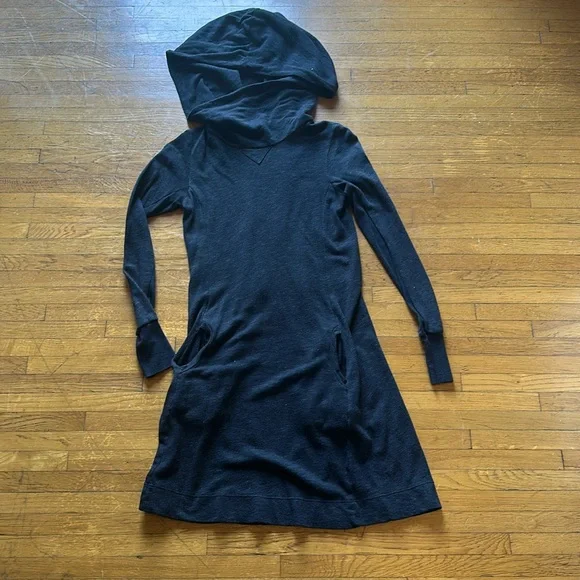 James Perse | Dresses | James Perse Hoodsd Aline Mini Jersey Dress Size 2 |  Poshmark